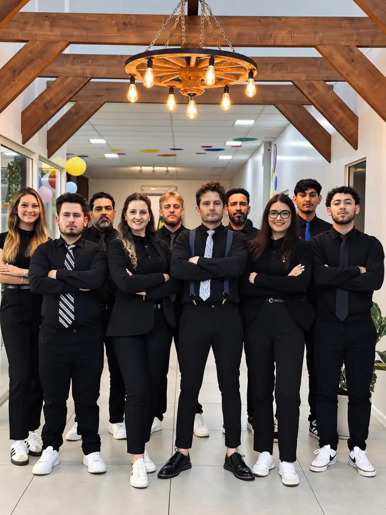 Equipe da Barbearia Gaúcha em Ijuí