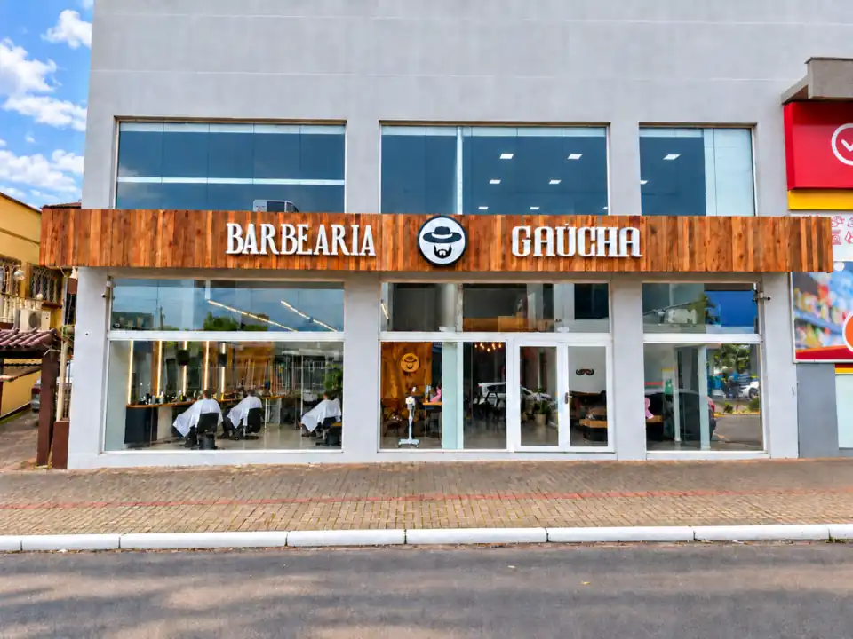 Fachada da Barbearia Gaúcha